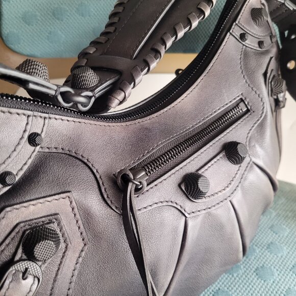 Balenciaga Le Cagole Small Shoulder Bag, Matte Black - Picture 5 of 15